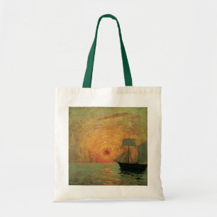 Bolso De Tela Sol Rojo por Maxime Maufra, Impresionismo Vintage