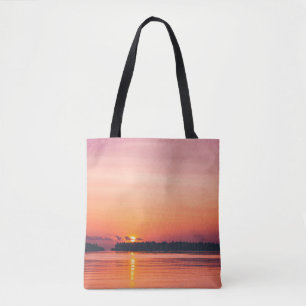 BOLSO DE TELA SOL SOBRE HORIZONTE