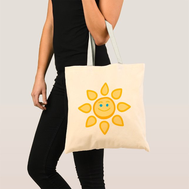 Bolso De Tela Sol Sonriente Feliz Luz del Sol (Subido por el creador)