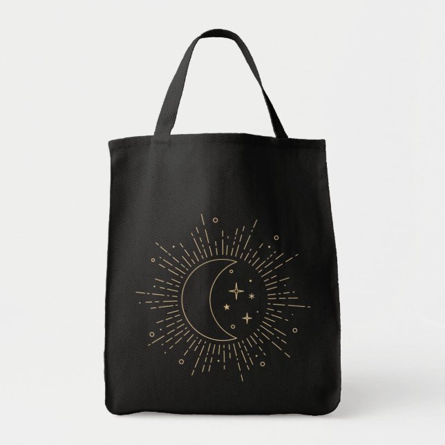 Bolso De Tela Sol y Luna (Frente)