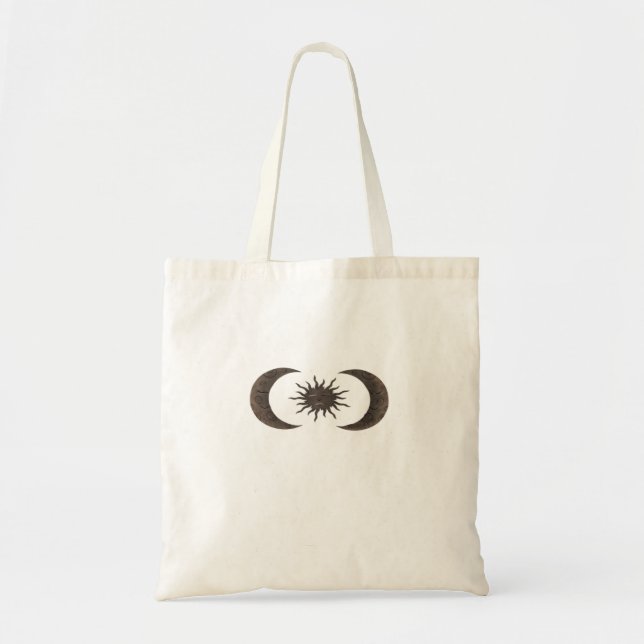 Bolso De Tela Sol Y Luna De Whimsigoth (Frente)