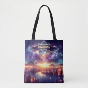 Bolso De Tela Sola Gratia Grace Alone Christian Reformó Solas