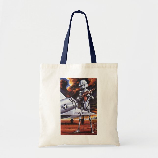 Bolso De Tela Soldados de robots militares de ciencia ficción vi (Frente)