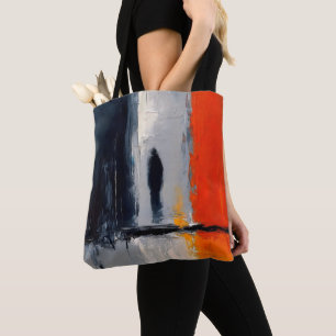 Bolso De Tela Soledad – Figura abstracta en el silencio urbano