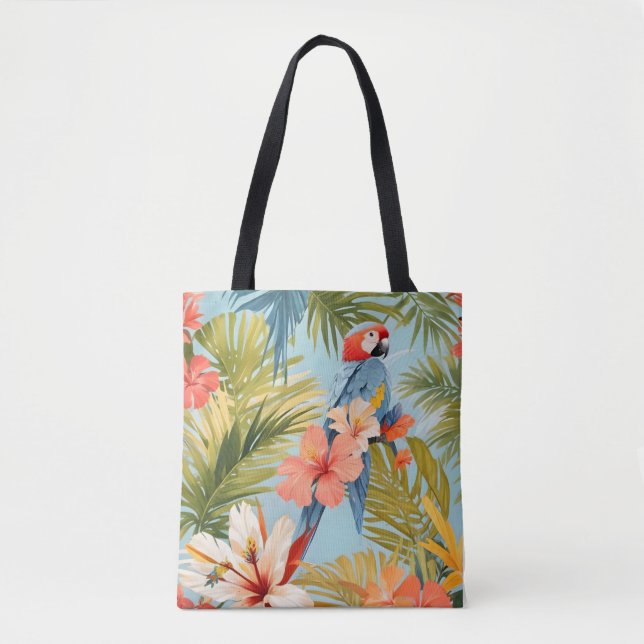Bolso De Tela Soledad tropical de Macaw (Anverso)