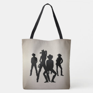 Bolso De Tela Solía ser un baile en línea Western