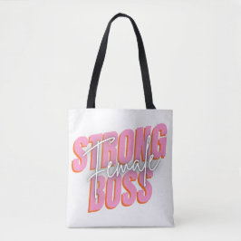 Bolso De Tela Sólidas Mujeres Jefe Rosado Y Blanco