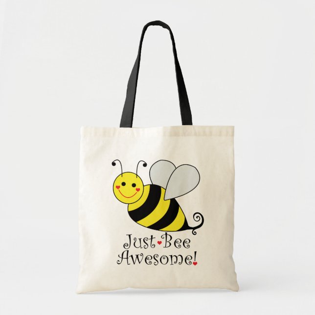 Bolso De Tela Sólo Bee Awesome Bumble Bee (Frente)