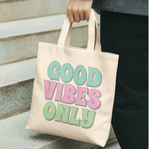 Bolso De Tela Sólo Buenas Vibraciones
