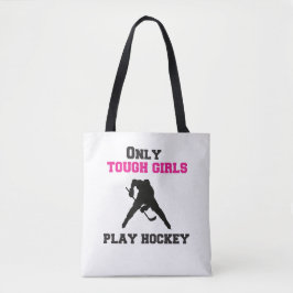 Bolso De Tela Sólo Chicas duros juegan al hockey