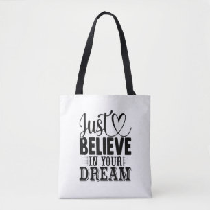 Bolso De Tela Sólo crea en tus sueños
