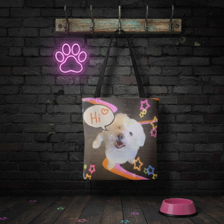 Bolso De Tela Solo decir "Hola"