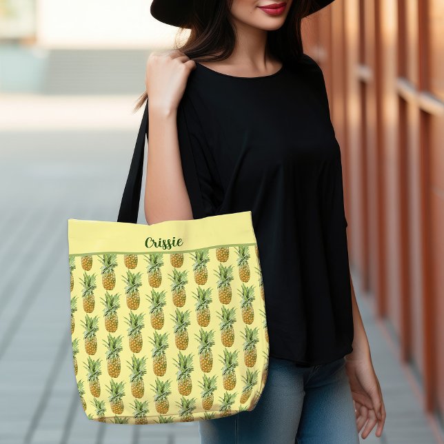 Bolso De Tela Solo delicias de piña (Just Yummy Pineapples Tote Bag)