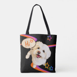 Bolso De Tela Solo diciendo "Hola" 