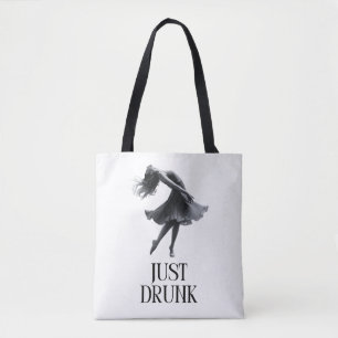 Bolso De Tela Solo Diseño Borracho Chica Bailando Despedida de