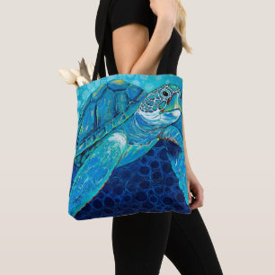 Bolso De Tela Solo el Tote de la tortuga chillin