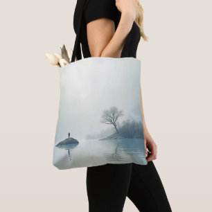 Bolso De Tela Solo en el diseño de la niebla