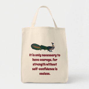 Bolso De Tela Sólo Es Necesario Tener Coraje - Confianza