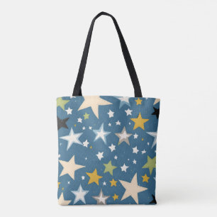 Bolso De Tela Solo estrellas