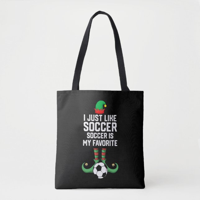 Bolso De Tela Solo me gusta el fútbol - Fútbol divertido (Anverso)