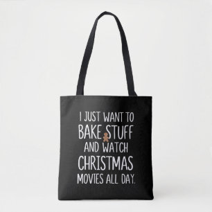 Bolso De Tela Solo Quiero Hacer Cosas Mirar Películas De Navidad