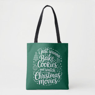 Bolso De Tela Sólo Quiero Hornear Galletas Ver Películas De Navi