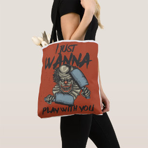 Bolso De Tela Solo Quiero Jugar Con Usted