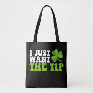 Bolso De Tela Sólo Quiero La Punta Trébol Día De San Patricio