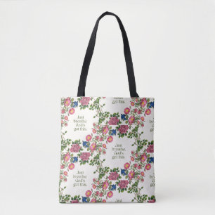 Bolso De Tela Sólo respira. Dios tiene esto.