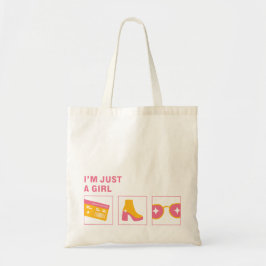 Bolso De Tela Solo soy un Chica Tote Bag