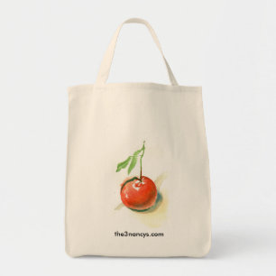 Bolso De Tela Solo tote orgánico anaranjado