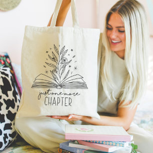 Bolso De Tela Sólo un capítulo más de un libro floral florecient