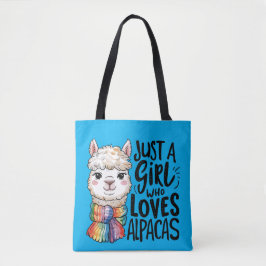 Bolso De Tela Sólo un chica que ama a Alpacas