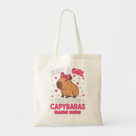 Bolso De Tela Sólo un Chica que ama a Capybaras