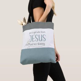 Bolso De Tela Sólo un Chica que ama a Jesús y al Hielo