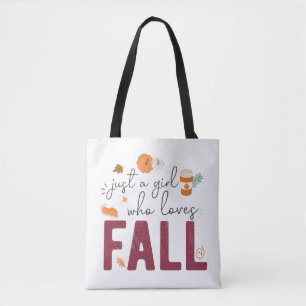 Bolso De Tela Sólo un Chica que ama a la caída