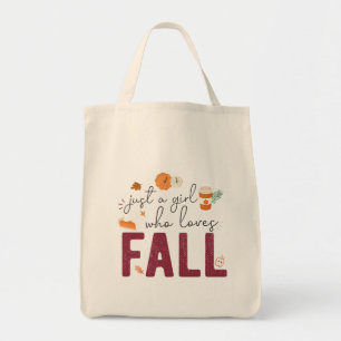 Bolso De Tela Sólo un Chica que ama a la caída