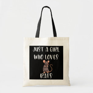 Bolso De Tela Sólo un Chica que ama a las ratas adoradas con rat