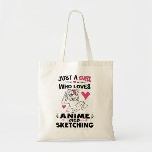 Bolso De Tela Solo un Chica que ama a los Chicas animadores y de