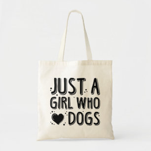 Bolso De Tela Sólo un Chica que ama a los perros