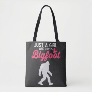 Bolso De Tela Solo un Chica que ama a los pies de montaña