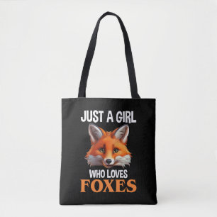 Bolso De Tela Sólo un Chica que ama a los zorros