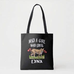 Bolso De Tela Sólo un Chica que ama a Lynx Animal Cat