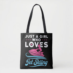 Bolso De Tela Sólo un Chica que ama el esquí acuático