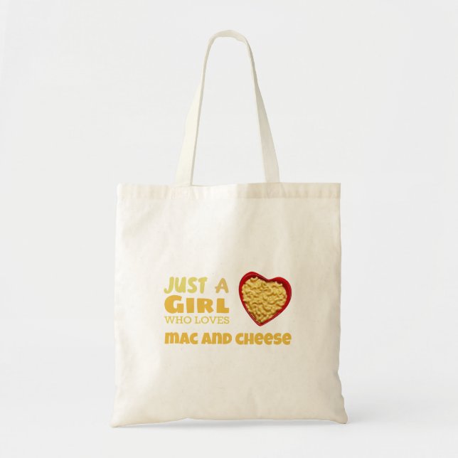 Bolso De Tela Solo un chica que ama el mac y el queso (Frente)