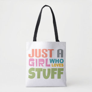 Bolso De Tela Sólo un chica que ama las cosas
