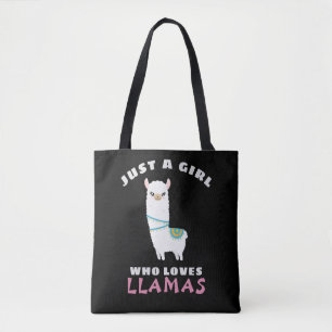 Bolso De Tela Sólo un Chica que ama las Llamas
