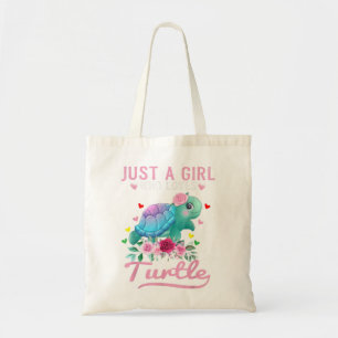 Bolso De Tela Sólo un Chica que ama las tortugas acuáticas Océan