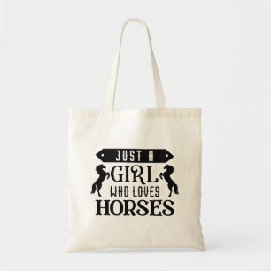 Bolso De Tela Sólo un Chica que ama los caballos