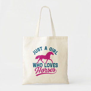 Bolso De Tela Sólo un Chica que ama los caballos
